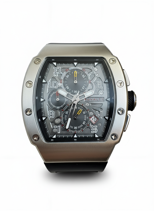 BIG TOMMIE SILVER ROYALTY WATCH